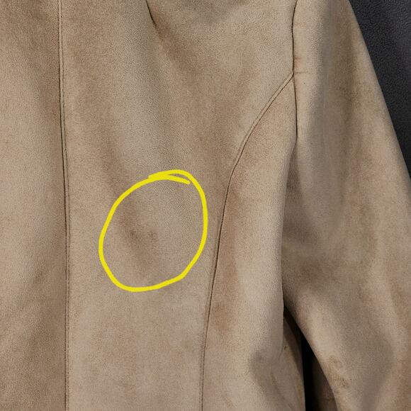 Inc International Concepts PM Faux Fur Jacket Womens Camel Lavish WC Embroidered - Picture 8 of 14